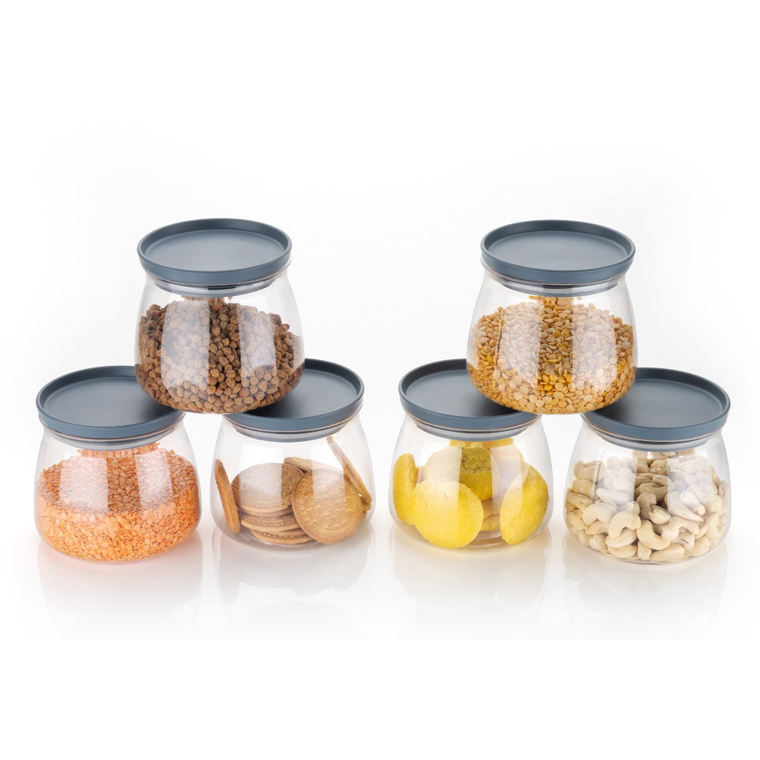 Matka-shaped jars with leak-proof lids and colorful design Matka-shaped jars with leak-proof lids and colorful design